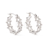 Non-Tarnish 304 Stainless Steel Star Wrap Hoop Earrings for Women EJEW-I267-11P-1