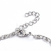 304 Stainless Steel Lumachina Chain Bracelets BJEW-L673-013-P-2