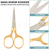 6Pcs 6 Colors Stainless Steel Embroidery Scissors AJEW-CY0003-16-6