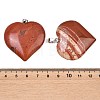 Natural Red Jasper Pendants GG-K002-04V-3