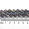 Electroplate Transparent Glass Beads Strands EGLA-I019-FR04-5