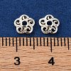 Flower Brass Bead Caps KK-K378-43S-2