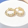 Brass Micro Pave Cubic Zirconia Hoop Earrings EJEW-H152-01E-G-2