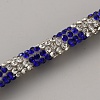 PVC with Rhinestone Round Tube Cord OCOR-WH0120-79B-2