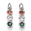 Brass Micro Pave Colorful Cubic Zirconia Pendants KK-K360-12P-1-1