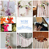 3 Rolls Polyester Raw Edges Ribbons SRIB-TAC0002-26B-9
