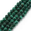 Natural Malachite Beads Strands G-S361-4mm-001-1