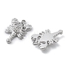 304 Stainless Steel Rhinestone Pendants STAS-Z121-54P-3