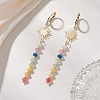 Sun Dyed Natural Malaysia Jade Hoop Earrings EJEW-JE06873-1