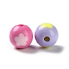 Two Tone Opaque Acrylic Beads SACR-I005-07D-2