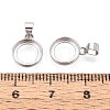 925 Sterling Silver Pendant Cabochon Settings STER-N016-87B-P-3