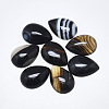Natural Banded Agate/Striped Agate Cabochons G-T122-23E-1