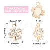 60Pcs 2 Colors Alloy Pendants FIND-DC0001-84-2