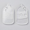 Transparent Acrylic Pendants TACR-O003-02-2