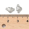 304 Stainless Steel Tartan Heart Links Connector Charms STAS-D211-14B-P-3