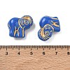 Plating Opaque Acrylic Beads AC-CBA6852-04-3