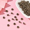 Tibetan Style Flat Round Alloy Spacers Beads TIBEP-S293-070AB-LF-5