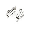 SHEGRACE Brass Slide On End Clasp Tubes XGRQ1R195-356P-2