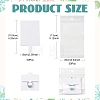 50Pcs Rectangle Foldable Paper Jewelry Display Cards for Rings CDIS-FS0001-31A-4