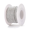 Iron & ABS Plastic Imitation Pearl Tennis Chains CH-Q006-01A-18-2