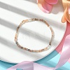 Natural Multi-Moonstone Faceted Round Beaded Stretch Bracelets for Women BJEW-JB10842-02-2