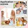 Mother & Daughter & Son Resin Sculpture Display Decorations DJEW-WH0053-82B-5