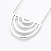 Tarnish Resistant 304 Stainless Steel Pendant Necklaces NJEW-P224-01P-1