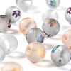 50Pcs 5 Colors Autumn Theme Electroplate Transparent Glass Beads EGLA-FS0001-04-4