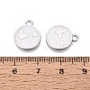 Rack Plating Alloy Enamel Pendants ENAM-N070-01C-01P-01-3