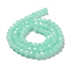 Baking Paint Imitation Jade Glass Bead Strands X-DGLA-A034-J8MM-A22-4