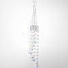 Flower Round Glass Beads Tassel Hanging Suncatchers for Window Garden Outdoor Decoration HJEW-WH20020-007D-6