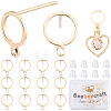 20Pcs Brass Stud Earring Findings KK-BBC0027-87-1