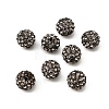 Polymer Clay Rhinestone Beads X-RB-C1438-10mm-A12-4