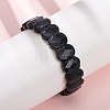 Synthetic Blue Goldstone Beaded Stretch Bracelets for Unisex G-K303-01B-1