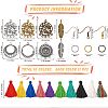 DIY Tassel Drop Earring Making Kit DIY-SZ0007-08-2