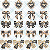 30Pcs 5 Styles Alloy Rhinestone Pendants FIND-SC0016-47-7