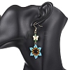 Glass Seed & Glass Beaded Dangle Earrings EJEW-MZ00691-2