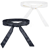 2Pcs 2 Colors PU Leather Wrap Belts for Coat AJEW-CL0005-21A-1