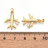 Brass Micro Pave Cubic Zirconia Pendants KK-T070-80G-3