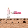 304 Stainless Steel Enamel Charms X-STAS-Q363-14B-G-3