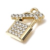 UV Plating Alloy Crystal Rhinestone Pendants RB-CBAD37D-09G-2