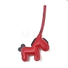 Horse PU Leather Pendant Decorations HJEW-A012-01D-2