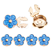 6Pcs Zinc Alloy Cufflinks BUTT-ME0001-50B-03-1