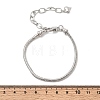 Brass Snake Chain Bracelets for Women BJEW-H639-08P-5
