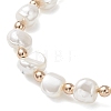 Electroplate  Shell Pearl & Non-magnetic Synthetic Hematite Beaded Bracelets for Women BJEW-JB12891-4