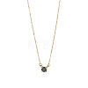 304 Stainless Steel Micro Pave Cubic Zirconia Pendant Necklaces NJEW-OY002-41G-1
