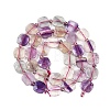 Natural Colorful Fluorite Beads Strands G-G182-H01-02-3