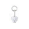 Tree of Life Wire Wrapped Heart Natural Quartz Crystal Pendant Keychain FIND-PW0017-03A-1