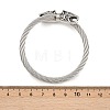 304 Stainless Steel Bangles for Men Women BJEW-H631-05B-AS-5
