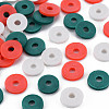 Handmade Polymer Clay Beads Strands CLAY-R089-8mm-T029-2